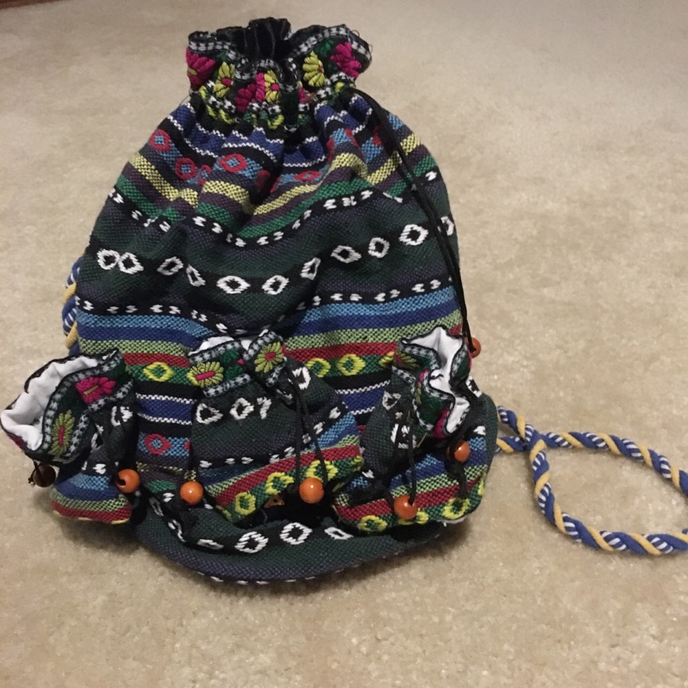 Knit Drawstring Mini Backpack - image 1